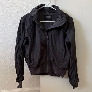 Women Athleta Jetset Bomber in Shadow Grey